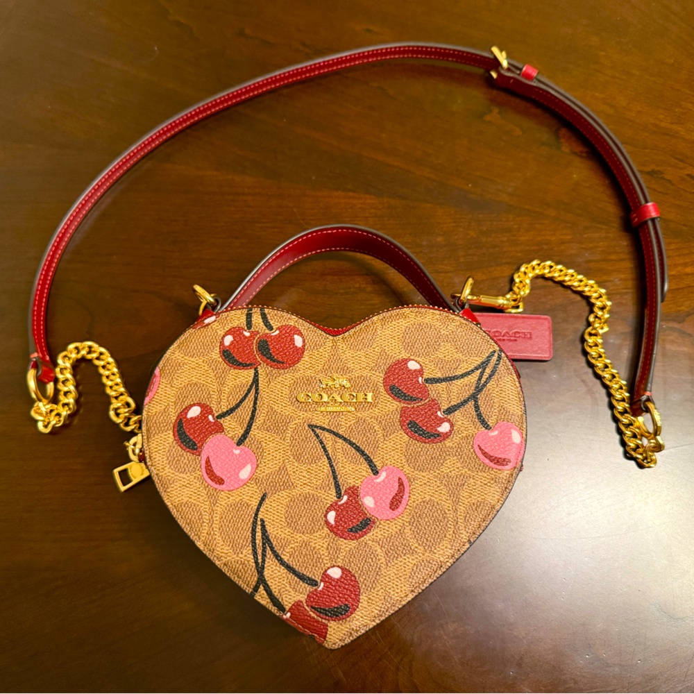 2024 Coach Heart Cherries Bag